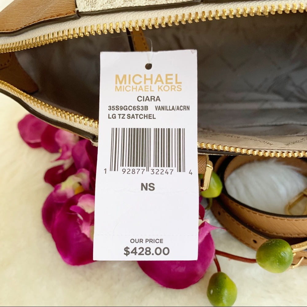 NWT Michael Kors Ciara Satchel - Picture 7 of 8
